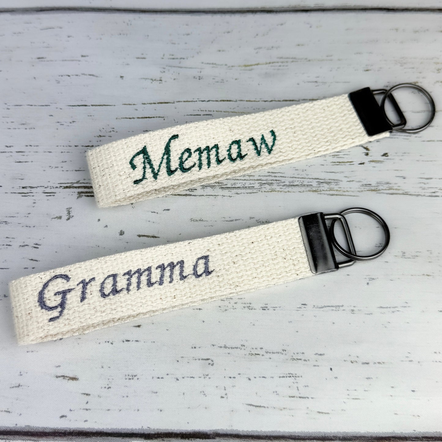 Personalized Embroidered keychain