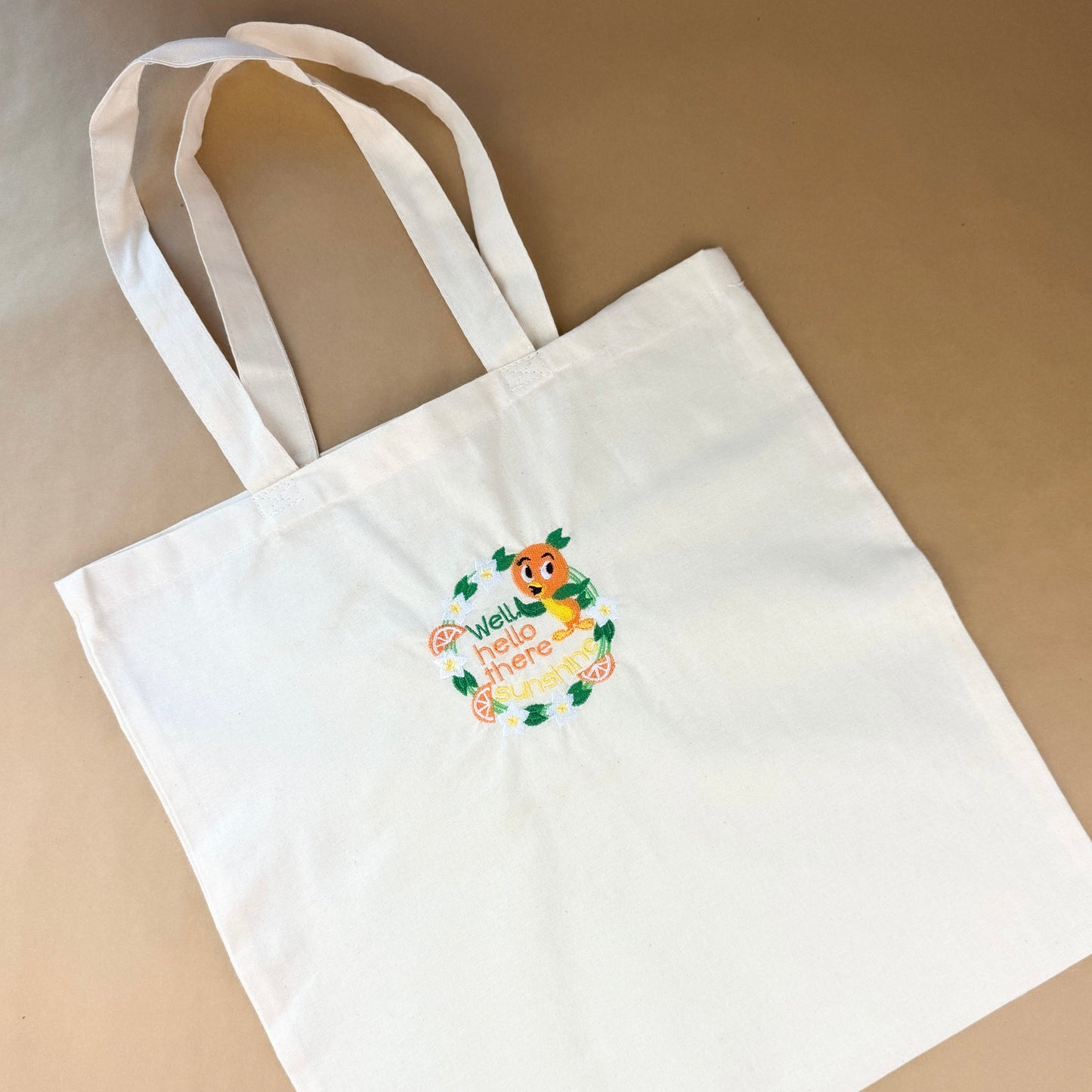 Hello Sunshine Tote Embroidered