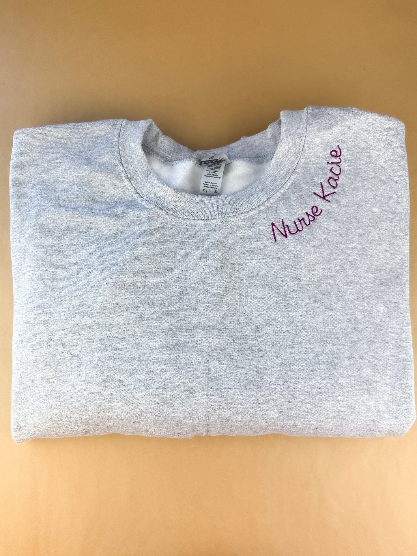 Nurse Embroidered Crewneck