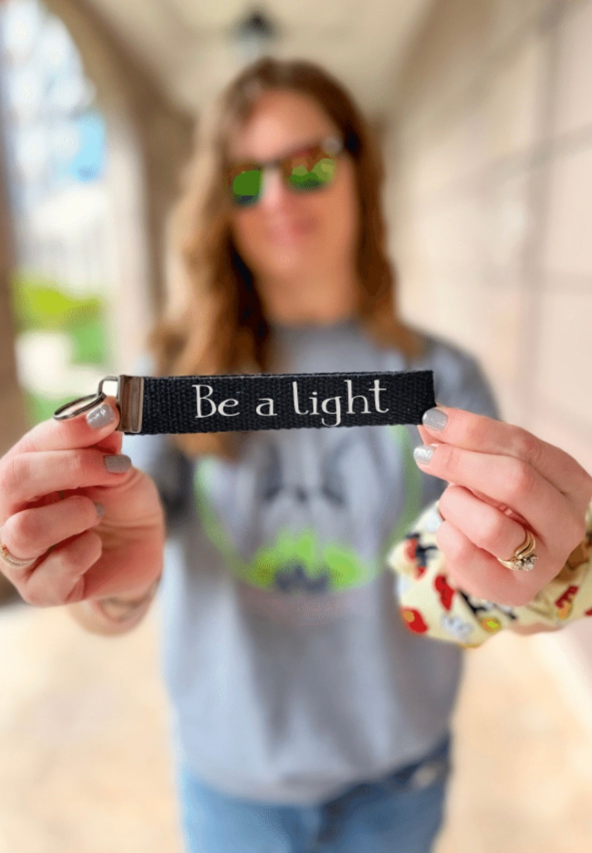 Be a Light keychain wristlet