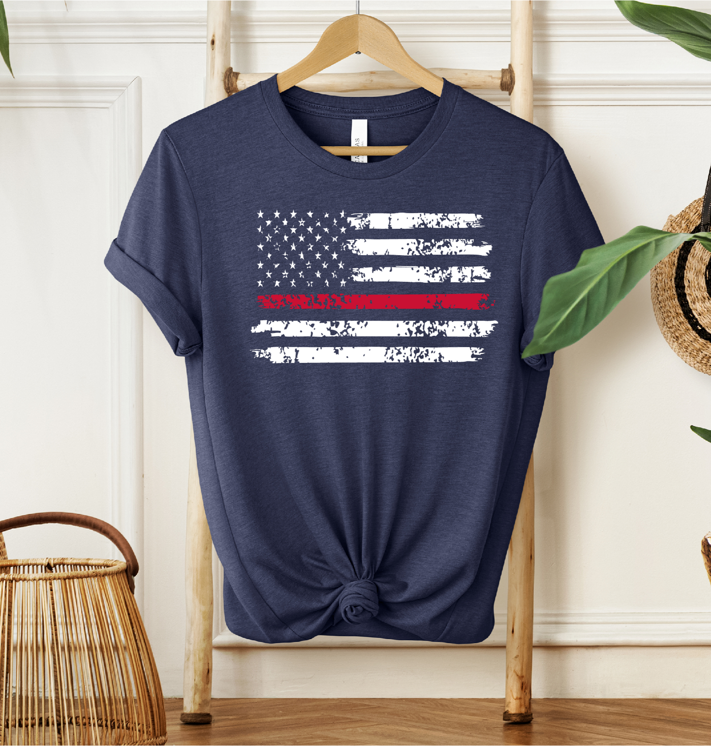 Firefighter Red Line T-shirt