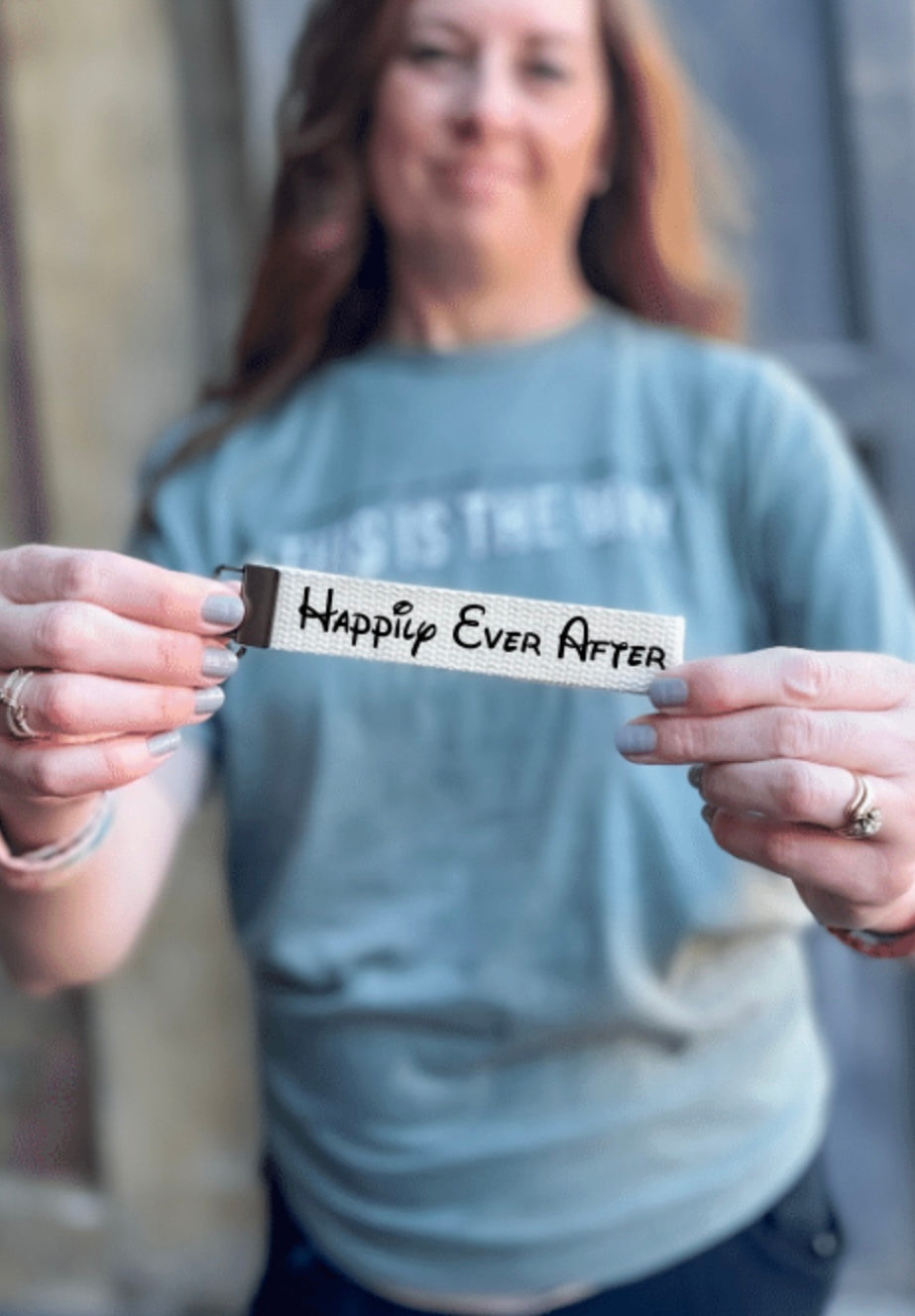 Happily Ever After keychain wristlet