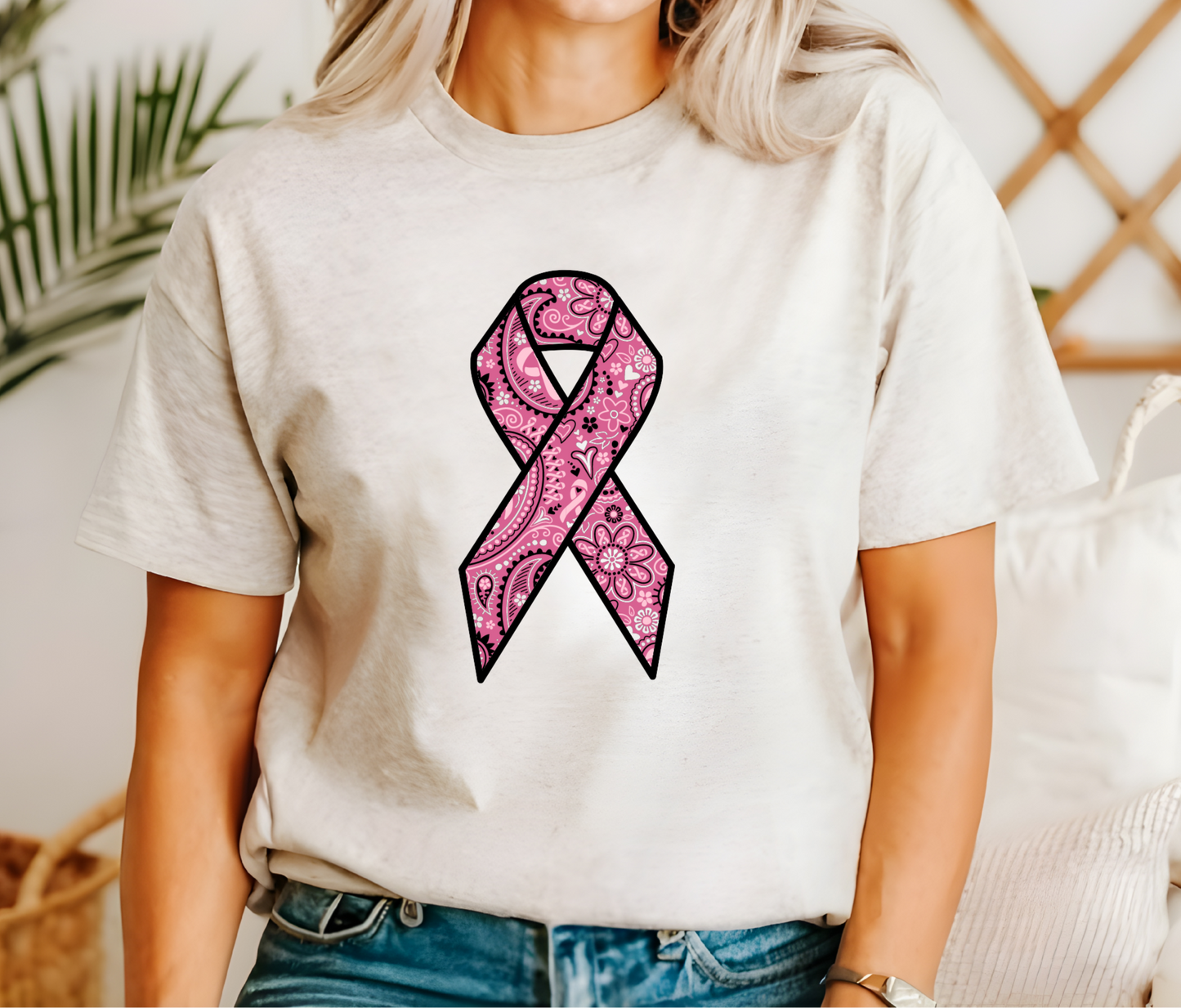 Pink Paisley Ribbon