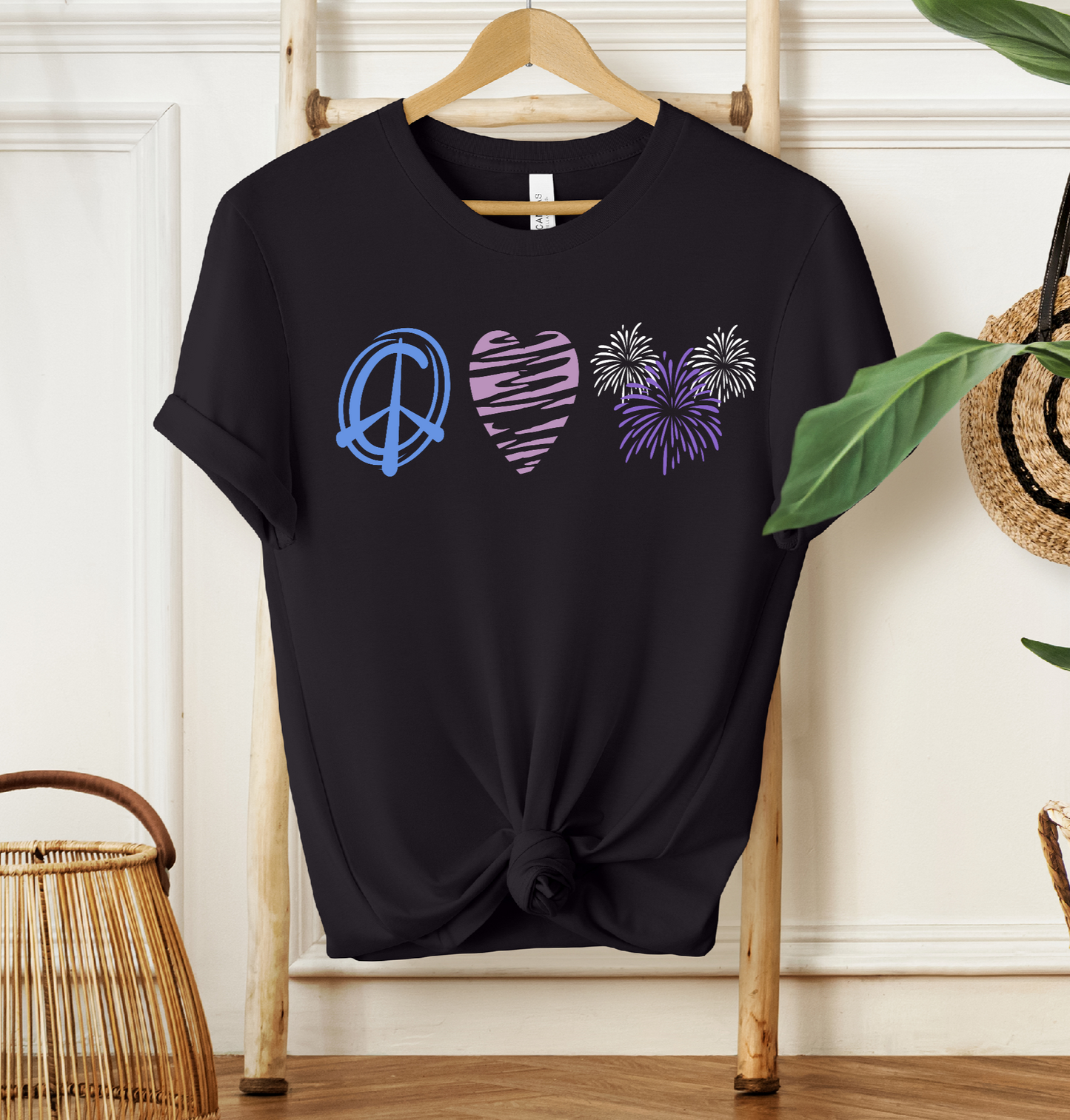 Peace Love Fireworks T-shirt