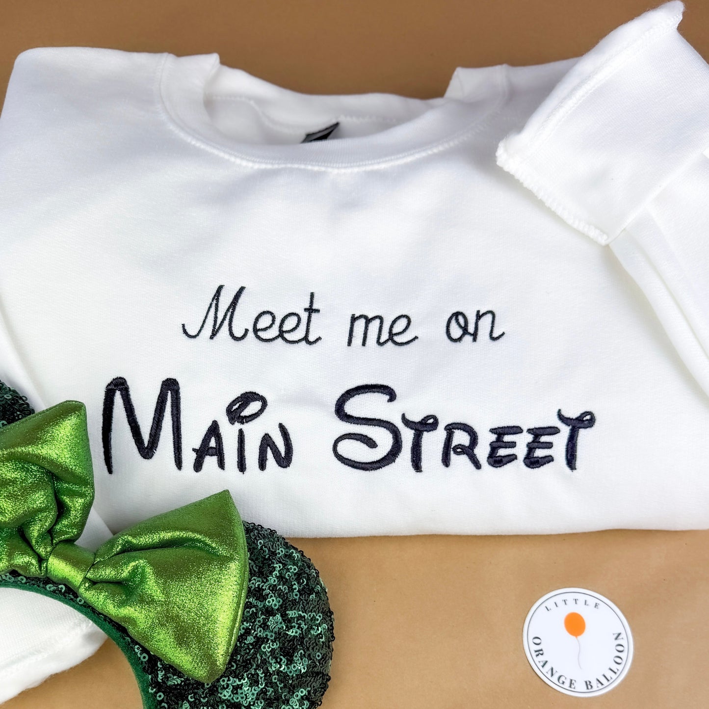 Meet Me on Main Street Embroidered Sweatshirt