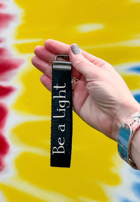 Be a Light keychain wristlet