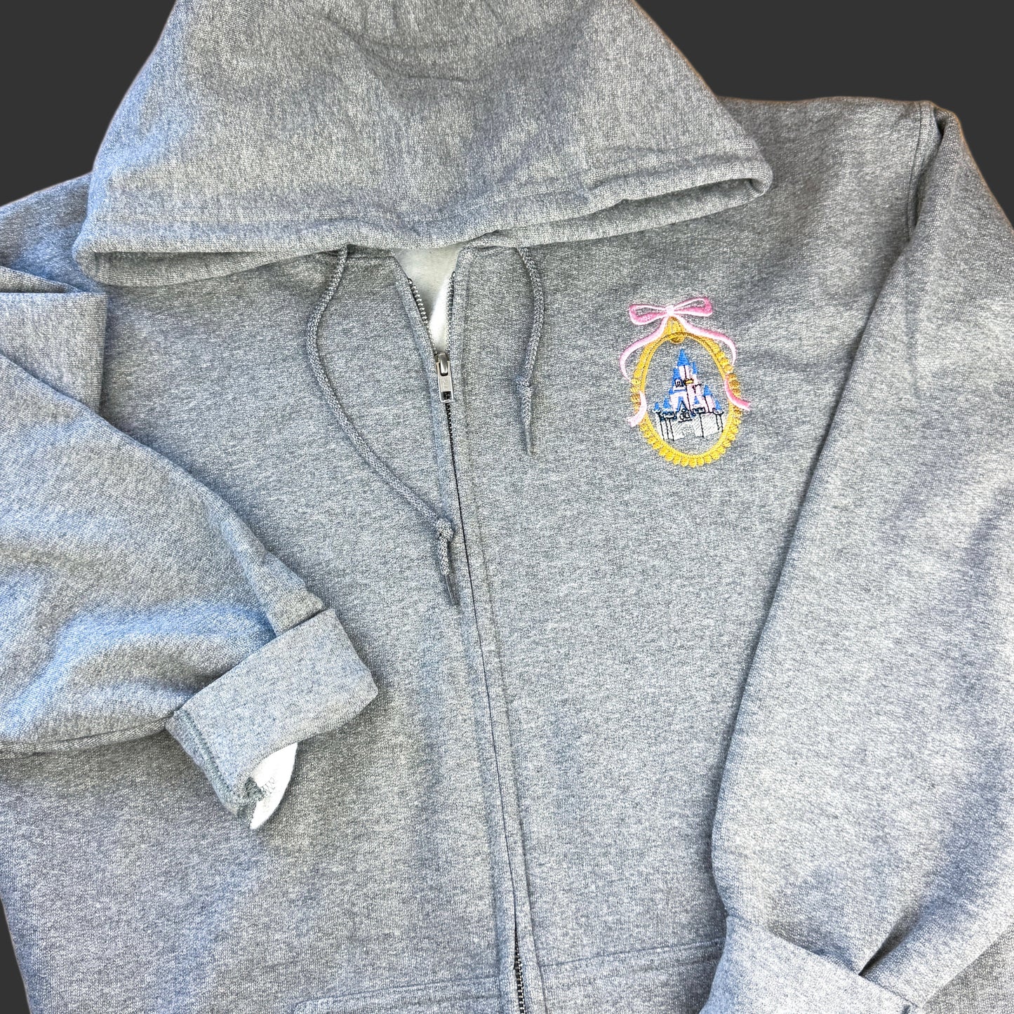 MK Castle Embroidered Zip Hoodie or Crewneck
