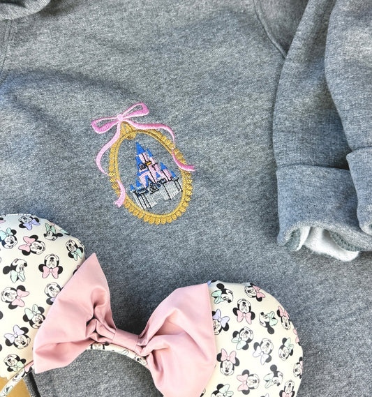 MK Castle Embroidered Zip Hoodie or Crewneck