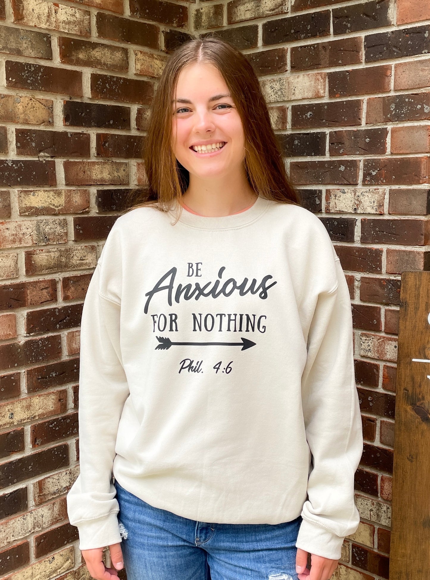 Be Anxious For Nothing Tee and Crewneck