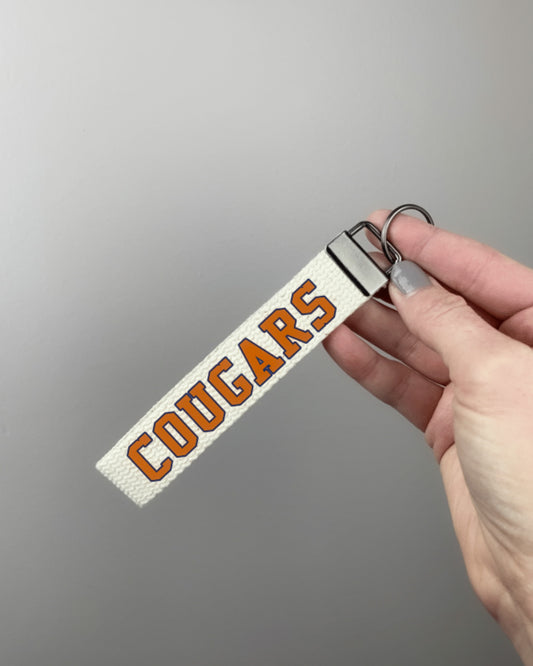 Cougars keychain wristlet