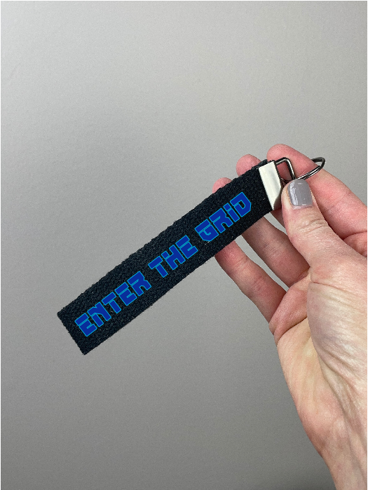 Enter the Grid keychain wristlet